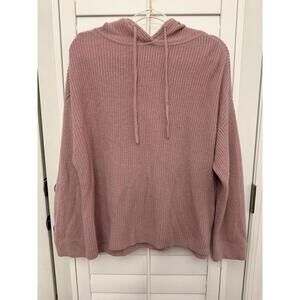 Toad & Co Whidbey‎ hooded sweater mauve wool blend size Small